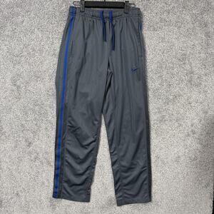 Nike Pants Mens Small Gray Blue Track Athletic Side Stripe Pockets 480238-065